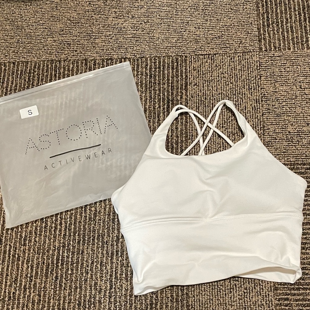 Astoria Activewear White Sports Bra